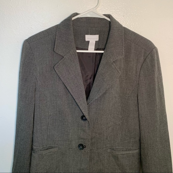 Charter Club Blazer 2 Button Charcoal Gray - Picture 2 of 8